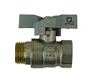 Кран шаровый 1/2" вн/нар бабочка