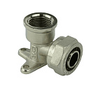 Водорозетка уголок с креплением 20(цанга)х1/2"(гайка)