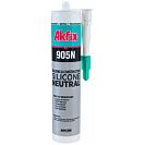Герметик силиконовый Akfix, универсальный, нейтральный, прозрачный, 310мл
