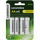 Элемент питания (Generica) LR06/АА батарейка пальчиковая, 4шт